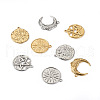 Biyun 16Pcs 8 Style Rack Plating 304 Stainless Steel Pendants STAS-BY0001-13-3