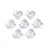 Transparent Acrylic Bead Caps TACR-Q273-04-1