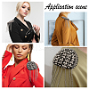 HOBBIESAY 4Pcs Iron Chain Tassel Epaulettes FIND-HY0002-68-6