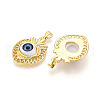 Brass Resin Pendants KK-T070-96-2