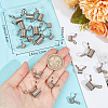 Beebeecraft 20Pcs 2 Style 304 Stainless Steel Mini Spring Bead Clamps for Beading Jewelry Making STAS-BBC0004-59-3