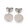 304 Stainless Steel Stud Earring Findings STAS-H436-21P-01-1