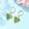 304 Stainless Steel Leverback Earrings for Women EJEW-MZ00408-05-1