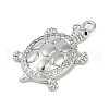 Brass Micro Pave Cubic Zirconia Pendants KK-I719-35P-2