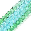 Transparent Painted Glass Beads Strands X1-DGLA-A034-T6mm-A17-2