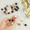 SUNNYCLUE 50Pcs 5 Styles Food Grade Eco-Friendly Silicone Beads SIL-SC0002-14-3
