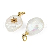 Natural Keshi Pearl Pendants STAS-Z136-01G-05-2