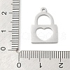 304 Stainless Steel Pendants STAS-WH0016-05-P02-3