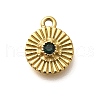 304 Stainless Steel Rhinestone Charms STAS-M109-13G-2