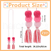 Polyester Tassel Pendant Decoration HJEW-WH20003-04A-04-3