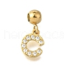 304 Stainless Steel Rhinstone Pendant STAS-H202-50G-C-1