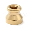 Golden Plated Round Shaped Wax Seal Brass Stamp Head STAM-K002-01G-08-2