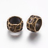 Rondelle Tibetan Style Alloy Beads MLF10982Y-NF-1