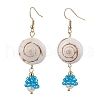 Shell Glass Dangle Earrings EJEW-MZ00424-05-2