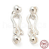 925 Sterling Silver S-Hook Clasps STER-Q191-07A-S-1