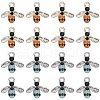 SUNNYCLUE 40Pcs 2 Colors Alloy Enamel Pendants FIND-SC0007-61-1