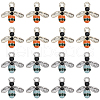 SUNNYCLUE 40Pcs 2 Colors Alloy Enamel Pendants FIND-SC0007-61-1