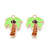 Beach Theme Alloy Enamel Pendants ENAM-T022-33K-1