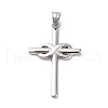 304 Stainless Steel Pendants STAS-L286-06P-1