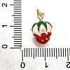 Brass Enamel Pendants KK-K401-47B-G-3