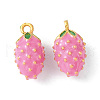 Brass Enamel Charms KK-G462-32MG-1