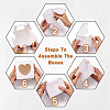 Square Paper Biscuit Boxes with Heart Clear Window CON-TAC0001-12C-01-3