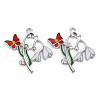 Alloy Pendants PALLOY-N153-09-RS-1