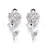 Alloy Rhinestone Pendants PALLOY-T090-56P-1