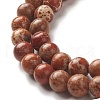 Natural Imperial Jasper Beads Strands G-I122-8mm-21-3