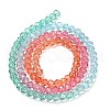Transparent Painted Glass Beads Strands X1-DGLA-A034-T3mm-A11-5