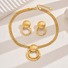 Elegant Vintage Casual Round/Ring Iron Earrings & Necklaces Sets for Women EE9133-1