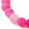 Natural Weathered Agate Beads Stretch Bracelets for Women BJEW-JB11412-01-4