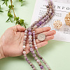 Yilisi 3Strands 3 Style Natural Amethyst Beads Strands G-YS0001-14-5