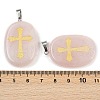 Natural Rose Quartz Pendants G-S392-01D-3