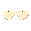 304 Stainless Steel Pendants STAS-Y006-11G-1