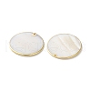 Natural Freshwater Shell Disc Pendants SSHEL-B002-03B-02-2