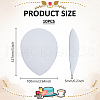 10Pcs EVA Cloth Teardrop Fascinator Hat Base for Millinery AJEW-FG0004-53B-2