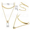 SHEGRACE 925 Sterling Silver Tiered Necklaces JN657B-2