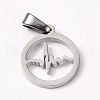 Non-Tarnish 304 Stainless Steel Pendants STAS-I127-064P-1