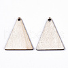 Unfinished Natural Poplar Wood Pendants WOOD-S045-113-2