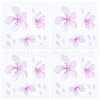 Waterproof Cherry Blossom PET Waterpoof Car Stickers DIY-WH0366-46-1
