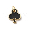 Brass Enamel Charms KK-Q098-25G-B02-1