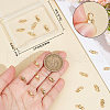 Beebeecraft 20Pcs Rack Plating Brass Lobster Claw Clasps with Jump Rings KK-BBC0009-97-3