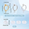 SUNNYCLUE 30Pcs 3 Colors Brass Clip-on Earring Findings KK-SC0003-26-2