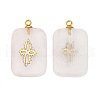 Natural Rose Quartz Pendants FIND-PW0015-01B-02-1