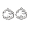 Brass with Clear Cubic Zirconia Pendants KK-G474-18P-1