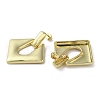 Rack Plating Brass Hollow Rhombus Dangle Stud Earrings EJEW-M237-09G-2