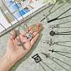 FIBLOOM 10Pcs 10 Style 304 Stainless Steel & Alloy Pendant Necklace Sets for Men Women NJEW-FI0001-12-4