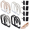 Olycraft 4 Pairs 4 Colors Polyester Rhinestone Elastic Shoelaces DIY-OC0013-17-1