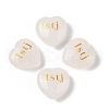 Natural Quartz Crystal Heart Engraving MBTI Figurines Statues for Home Office Desk Decorations X1-G-K353-05A-1